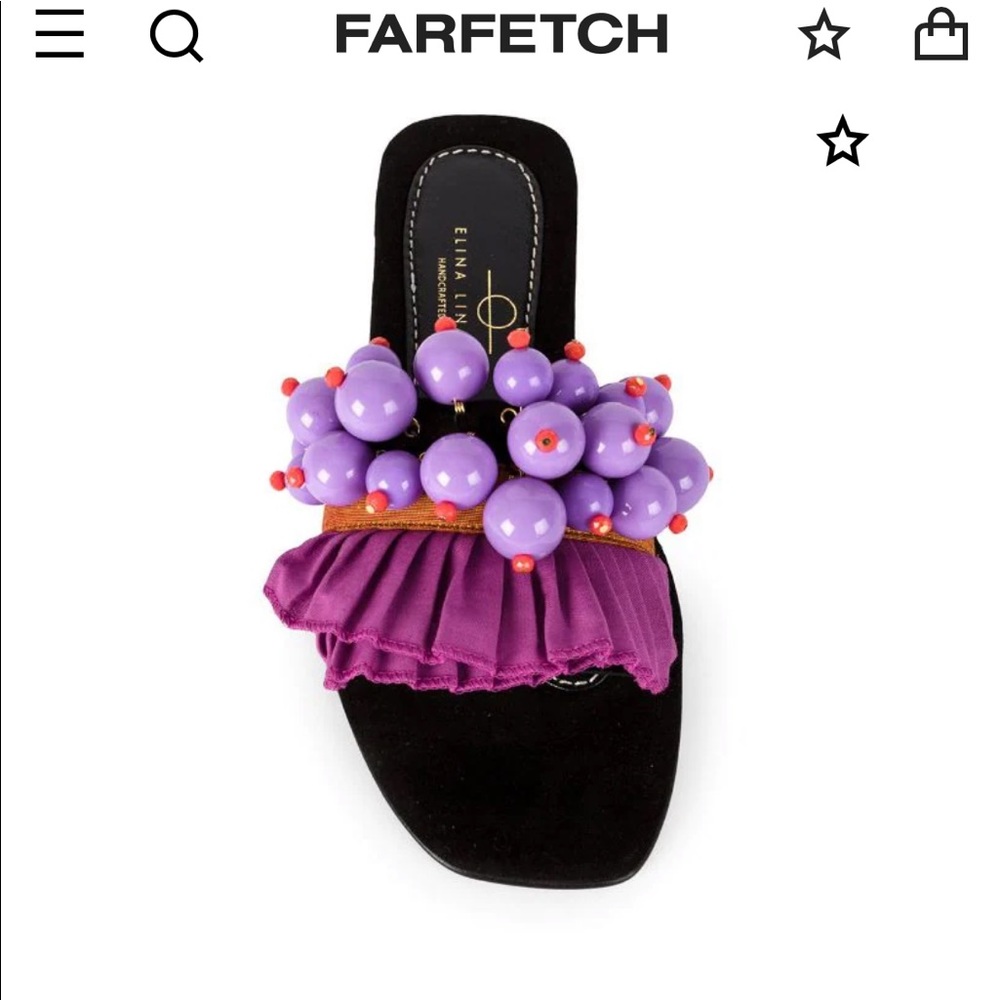 NEW Elina Linardaki Berry Sandals 41